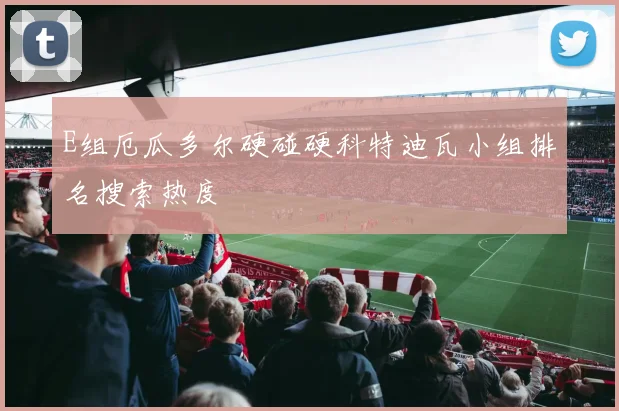 E组厄瓜多尔硬碰硬科特迪瓦小组排名搜索热度
